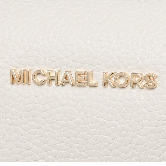 MICHAEL KORS SMALL DUFFLE SATCHEL CLASSIC GOLD LOGO 35H9GYJS5L optic white - Picture 8 of 17